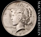 1924 Silver Peace Dollar - Choice Gem Brilliant Uncirculated++  Lustrous  #L3781