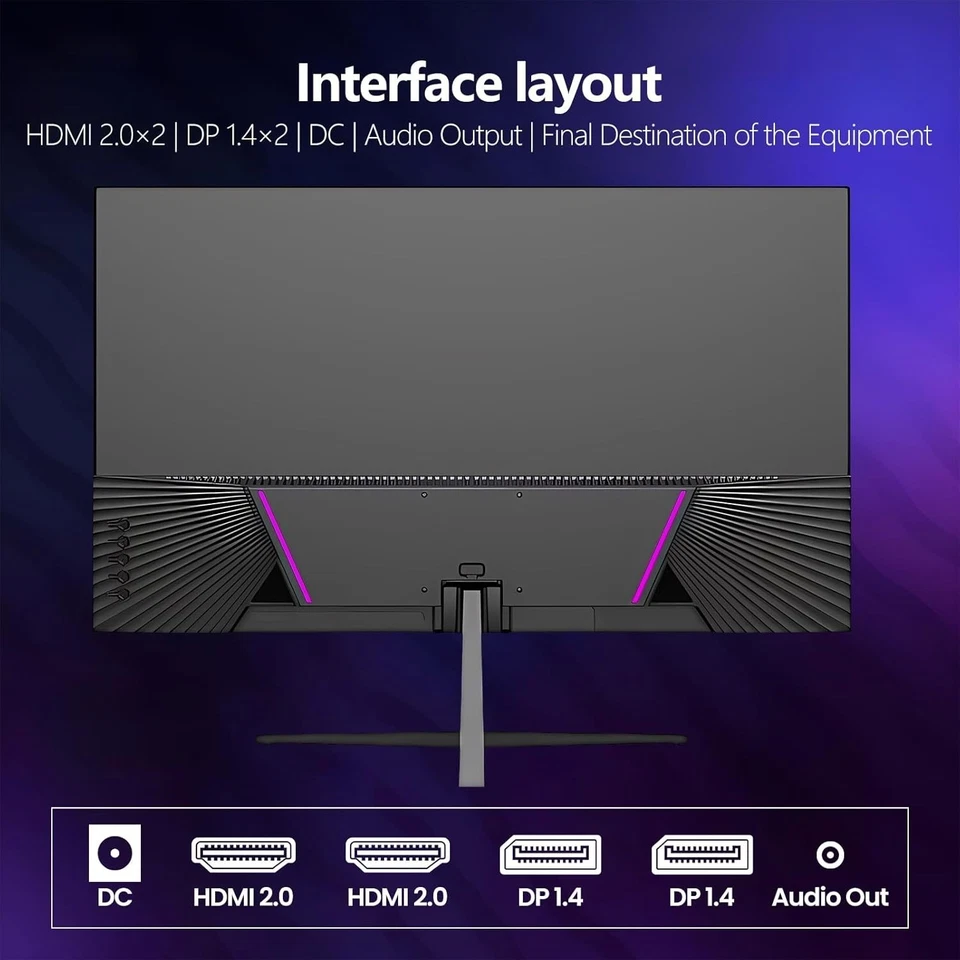 27" 2K Gaming Monitor - 120Hz, QHD PC Computer Screen IPS with G-Sync/Adaptive - Image 2 of 4