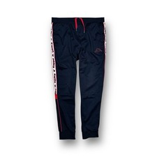 Kappa Navy White & Red Logo Embroidered Track Pants Size XL