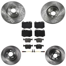 Disc Brake Rotors Eps Pads For Mercedes Benz C300 Amg Sport Package 2015-2021