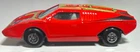 Matchbox Lesney Superfast #27 Red Lamborghini Countach (Light Blue Glass)