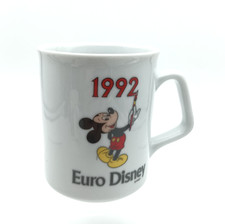 Disney 1992 Euro DISNEY Mickey Mouse Coffee Mug Cup Porcelain