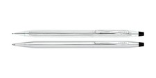 USA MADE Cross Century Classic Chrome Pen and Pencil Set 120 New Gift Set