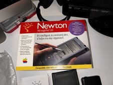 Apple Newton MessagePad 120 Vintage Pocket Computer with Manuals Accessories