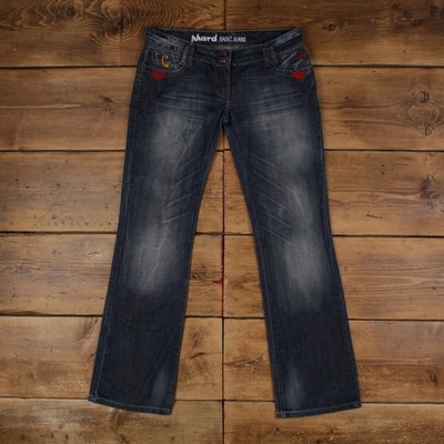 Phard Y2K Jeans 31x32 Womens 00s Blue Dark Stonewash Bootcut Fashion Denim