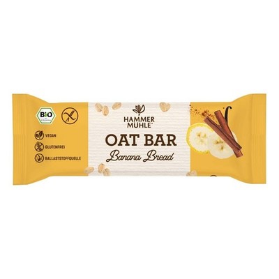 Oat Bar - Banana Bread glutenfrei 45g | HAMMERMÜHLE