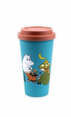 Moomin and Snufkin Camping Takeway mug by nordic buddies -450ML