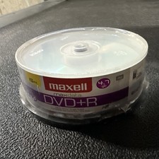 Maxell DVD R 15 Pack 4.7 GB 120 Min 4x Speed. New Spindle. B6 