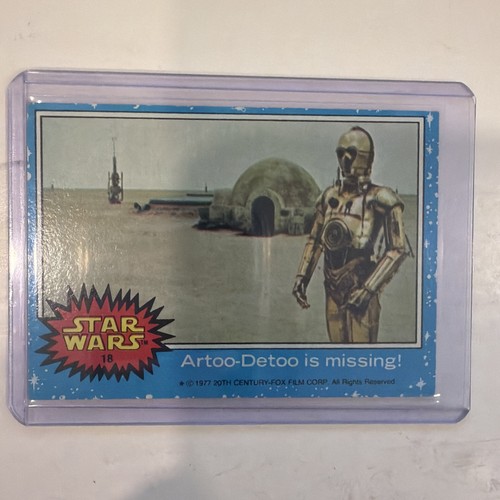 1977 Topps Star Wars #18 Artoo-Detoo is missing! — Raw
