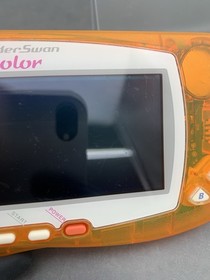 WonderSwan Color console WSC-001 crystal Orange handheld System Tested