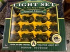 JOHN DEERE 'A' PATIO CHRISTMAS DECORATIVE LIGHTS 20 PCS NEW IN BOX — photo 1