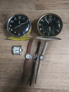 Clock watch bundle westclox vintage