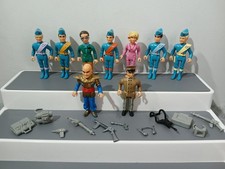 Thunderbirds 1992-1993 Vintage Matchbox Action Figuren X 9 & Zubehör Konvolut