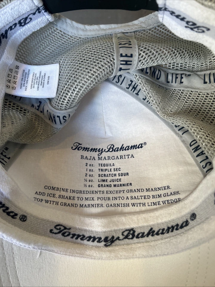 Tommy Bahama Dog Dad Hat With Baja Margarita  Recipe Inside - Image 2 of 4