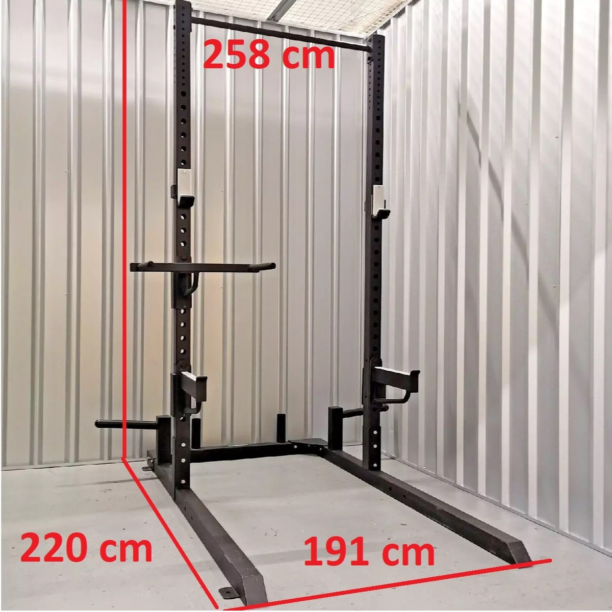 Commercial Gym Equipment Wolverson Half Rack Heavy Duty Squat