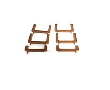 Tan Bridge Track Supports 2 Low 4 High Life-Like HO Slot Track Rokar