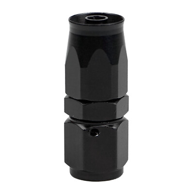 10AN Hose End Fitting Straight Swivel for CPE Braided Hose Black