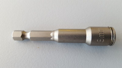 Spezial Stecknuß für 8mm 65mm lang für Edelstahl V2A Spring Clip kein Magnet Bit