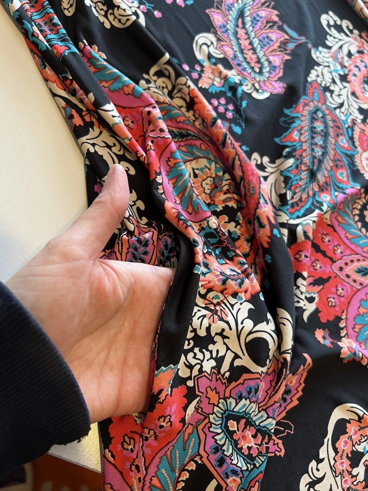 ALYX Vestito Donna Taglia Small Petite SP Senza Maniche Cambio Paisley Tasche Mini