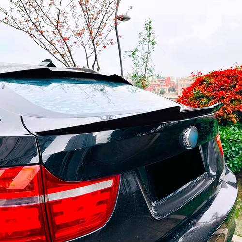 Spoiler stivale BMW X6 E71 X6M nero lucido posteriore stile M4 labbro ala centrale corpo kit 8-15 - Foto 4 di 7