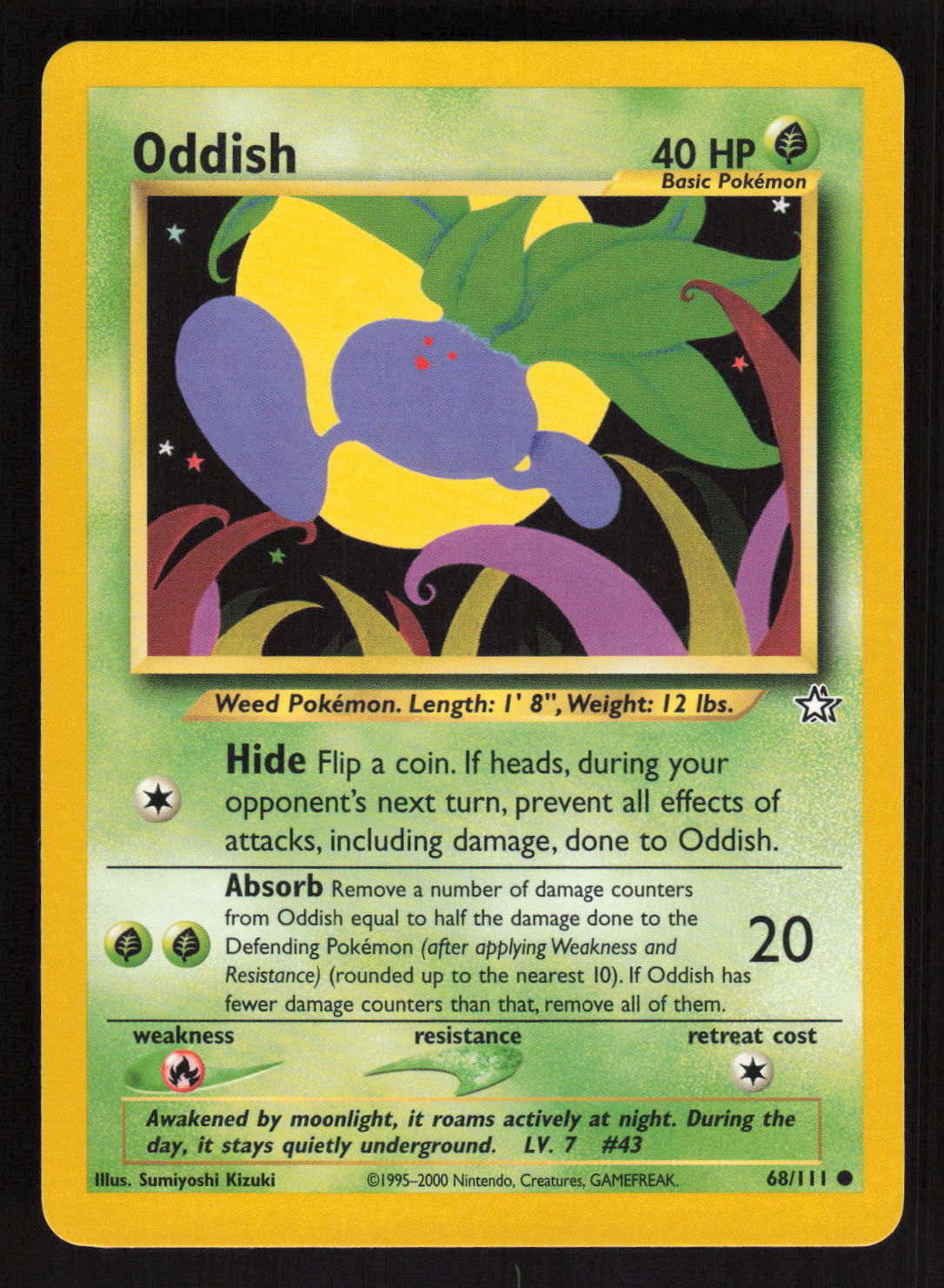 Pokemon Neo Genesis 68/111 Oddish Card TCCCX C