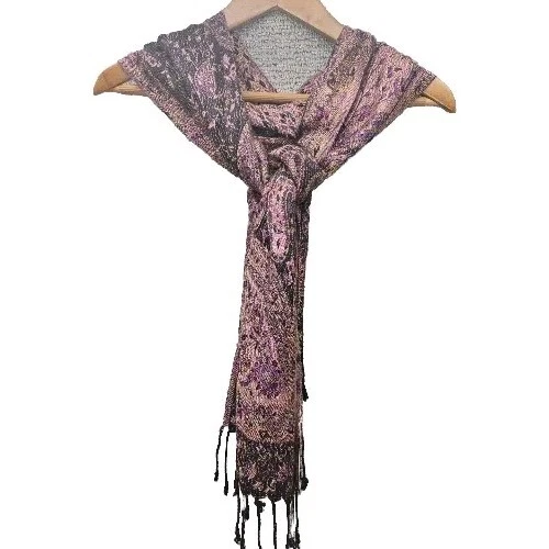 NWT Alpaca Connection scarf natural fiber garment hypoallergenic floral print