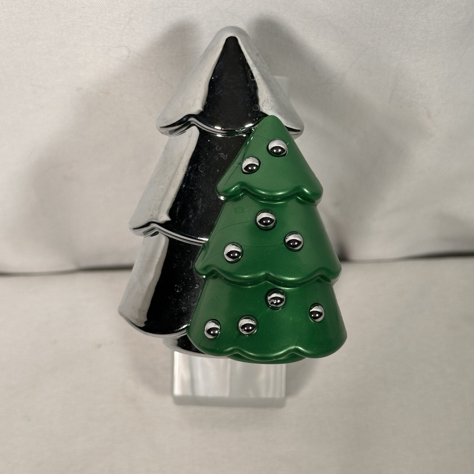 Bath & Body Works Wallflower Diffuser Silver Christmas Tree Aromatherapy-image