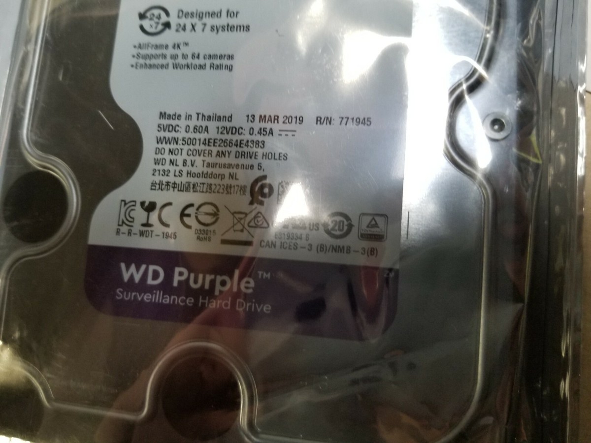 Western Digital WD30PURZ Purple Surveillance 3TB SATA 6Gbps 64MB