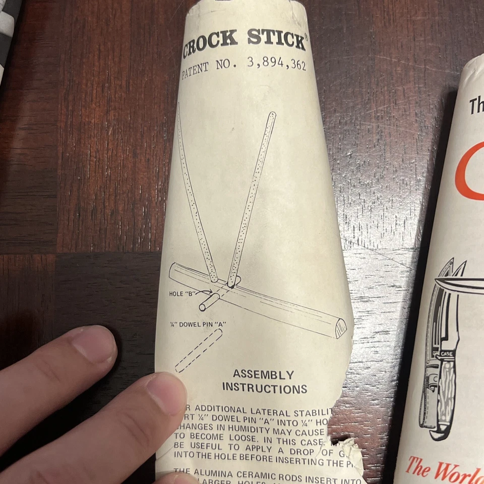 Afilador de varilla cruzada vintage Case Knives xx muy raro embalaje original Foto 4 de 4