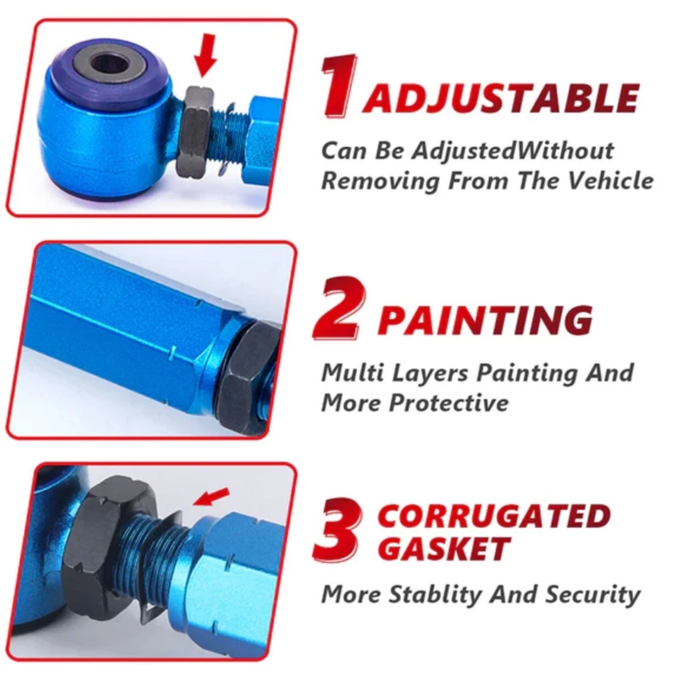 KSP Camber Arm Rear Suspension Kit Fit for 2004-2008 Acura TL FWD Inc. Type S - Image 3 of 4