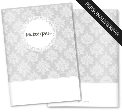 OLGS Mutterpasshülle Black & White Zebra personalisierbar Schutzhülle Mutterpass
