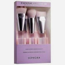 Juego de 4 cepillos sintéticos Sephora edición limitada limpiar y tratar