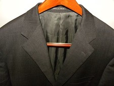 Corneliani Dark Charcoal Grey Wool Super 110's 3 Btn Sport Coat Blazer 40R 50EU