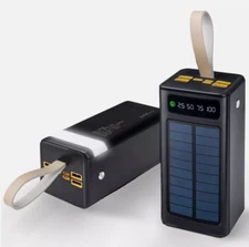 Solar Power Bank 50000mah 22.5W USB C Laptop Portable Charger with 3 Outputs ...