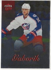 2013-14 Fleer Showcase Ultra Red Medallion #34 Marian Gaborik 98/99 Columbus