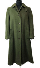 Salko Alpaca Wool Original Loden Tirol Women’s Longline Coat, Size Uk 14