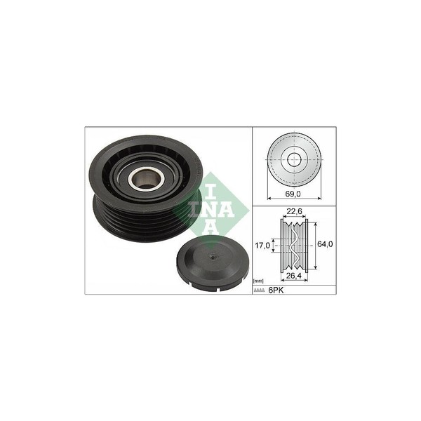 Umlenk-/FüHrungsrolle, Keilrippenriemen Schaeffler INA 532 0160 10 FüR Audi BMW-image