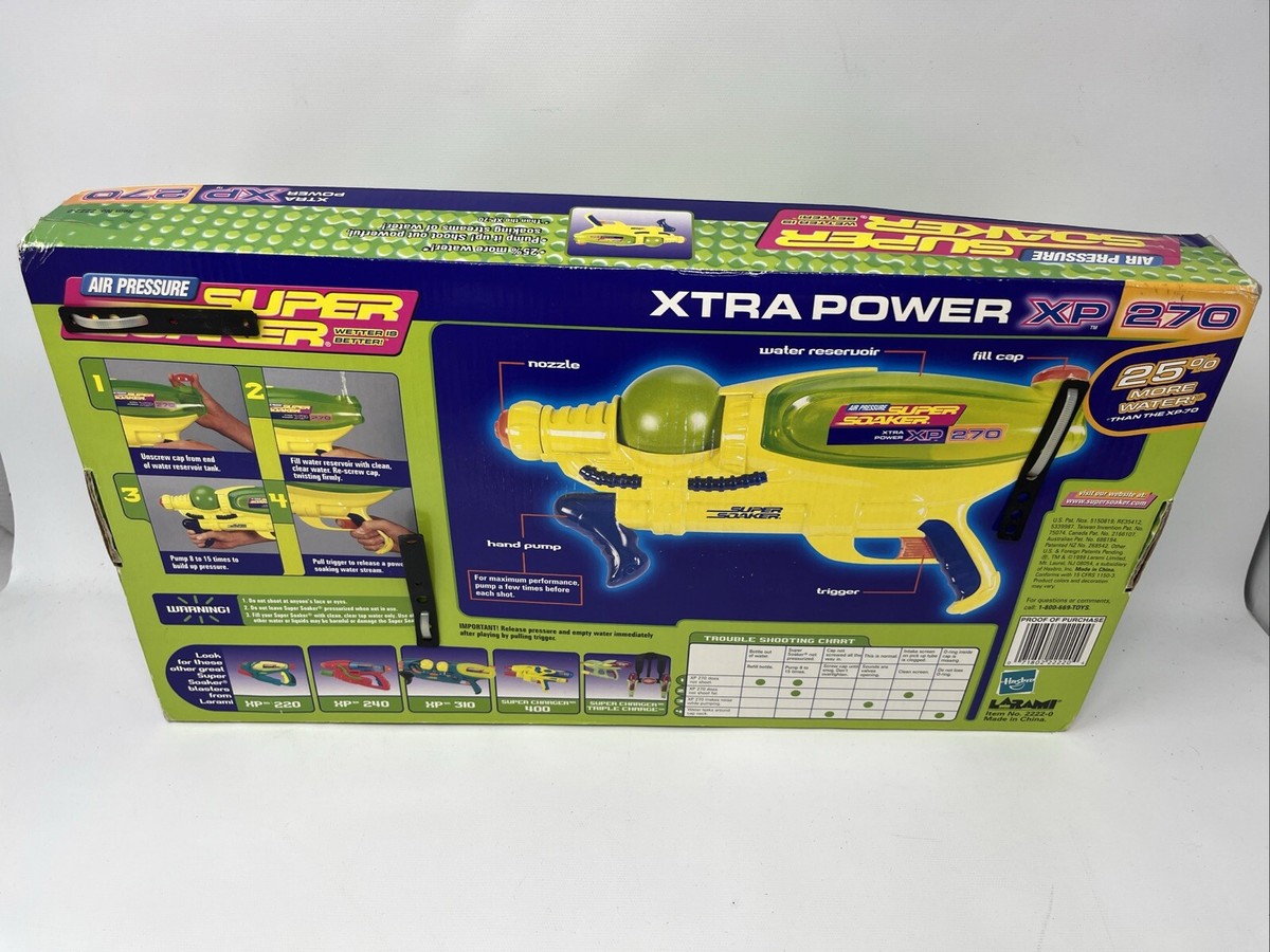 1999 Larami Super Soaker XP 270 Air Pressure Xtra Power Water