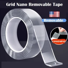2× Grid Nano Tape Removable Heavy Duty Double Sided Mounting Adhesive Traceless