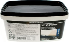 Daler Rowney Professional Acrylic White Gesso Primer - Acrylic Oil - 1 Litre Tub