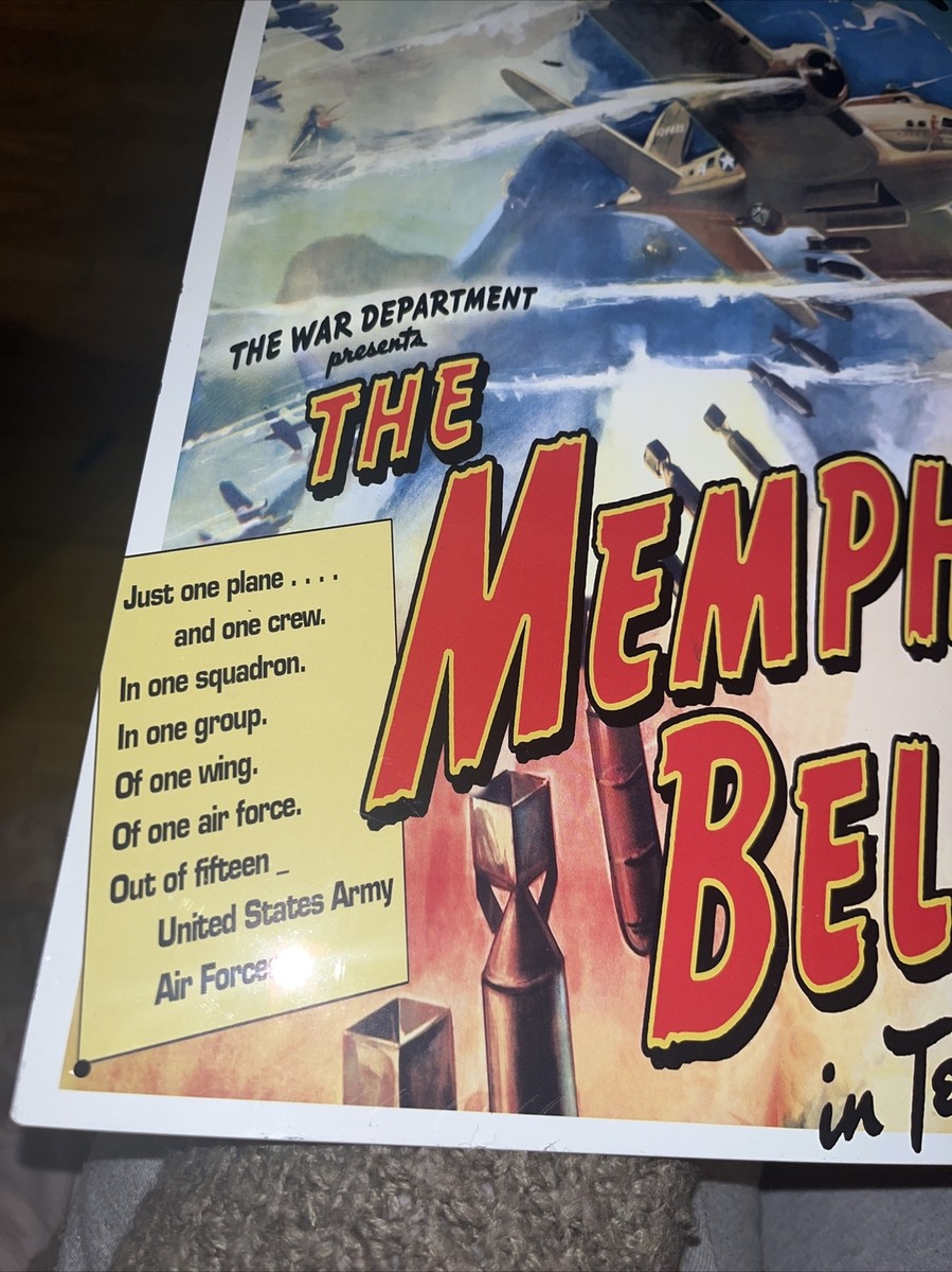 The Memphis Belle in Technicolor Movie Poster Metal Sign