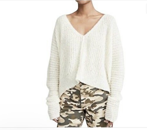 Moonbeam Alpaca Crop Ivory Sweater/Sz 
