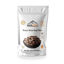 Mountain Essentials Freeze Dried Beef Dices Camping Backpacking Fresh Meal Prep