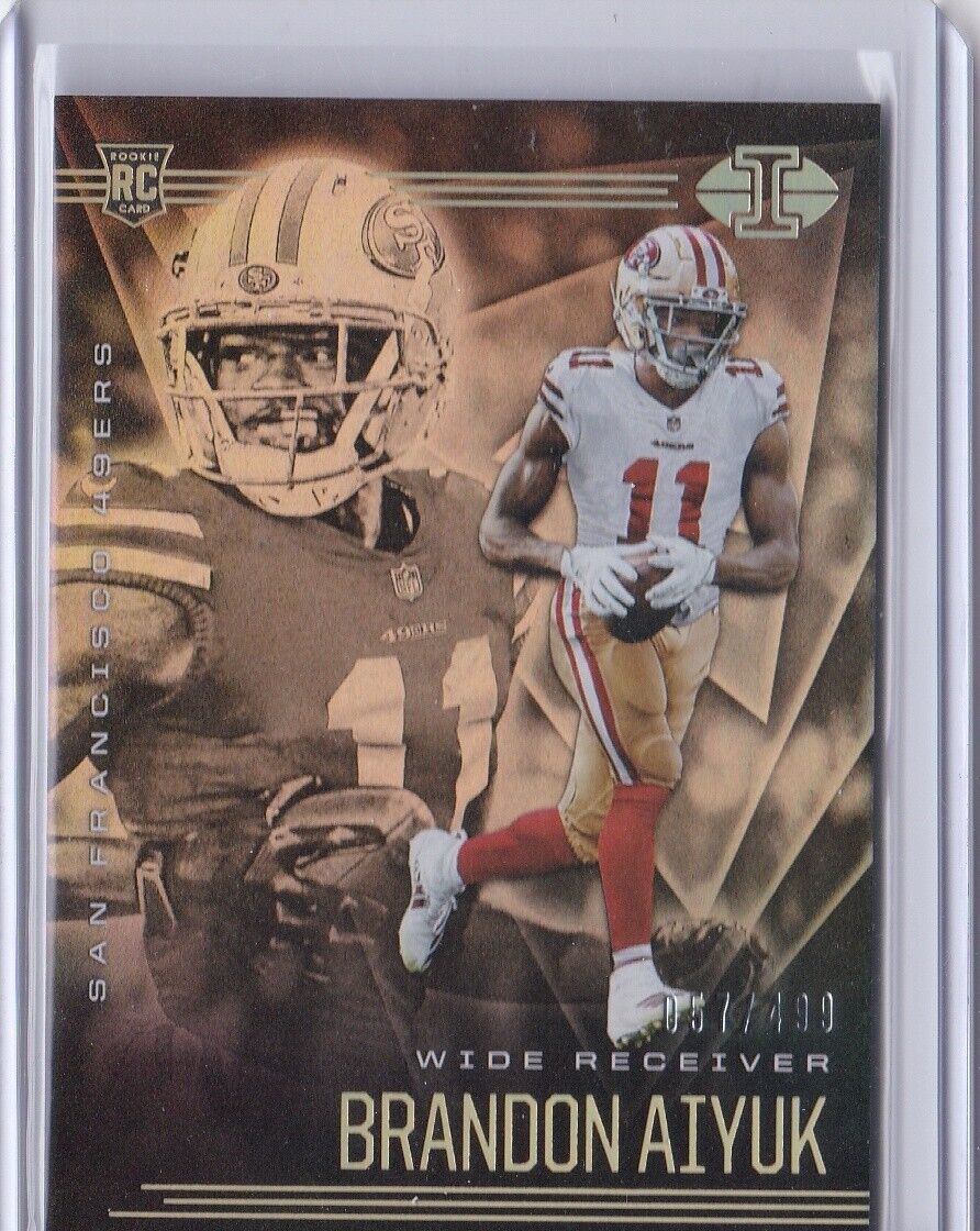 2020  ILLUSIONS BRANDON AIYUK ROOKIE BRONZE BASE #27 143/499 SAN FRANCISCO 49ERS