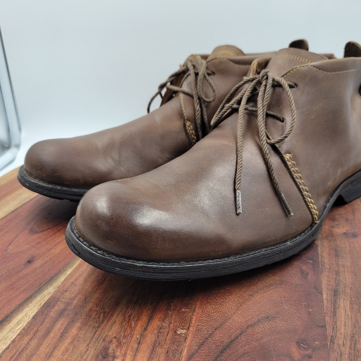 Timberland Boots Men\'s 12M Brown Leather Chukka Earthkeepers City Moc Toe 73173 Timberland Chukka Boots Men main image 3
