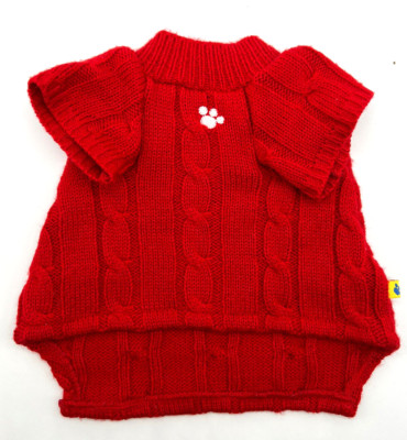 Build a Bear Promise Pets Red White Paw Sweater Four-Leg Dog Horse Cat Clothes