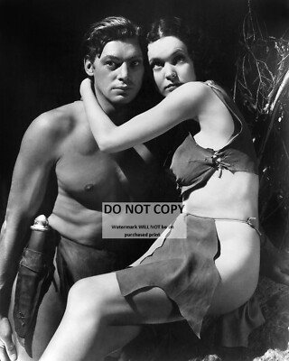 JOHNNY WEISSMULLER & MAUREEN O'SULLIVAN 'TARZAN & HIS MATE'  8X10 PHOTO (AA-141)