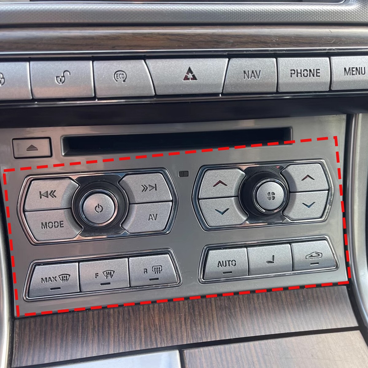 Cache De Réparation Console Centrale Pour Jaguar XF X250 (2012-2015) - Noir Inox