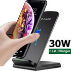 Wireless Fast Charger Charging Pad Stand Dock For Samsung Galaxy iPhone Phone