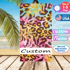 Personalized Custom Name Oversize Microfiber Beach Towel Quick Dry Soft 400GSM
